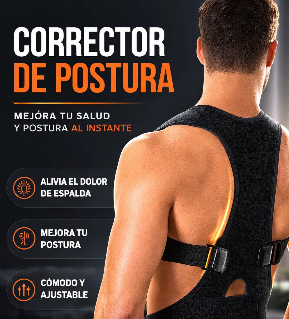 Corrector de Postura Ajustable Unisex | Soporte de Espalda Cómodo y Discreto