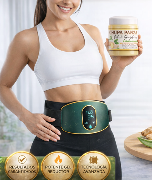 Pack Reductor Termoactivo: Gel de Jengibre + Faja Moldeadora Inteligente