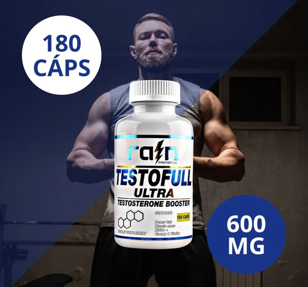 TestoFull Ultra International 180 Cápsulas – POTENCIADOR Natural DE Energía y vitalidad Masculina
