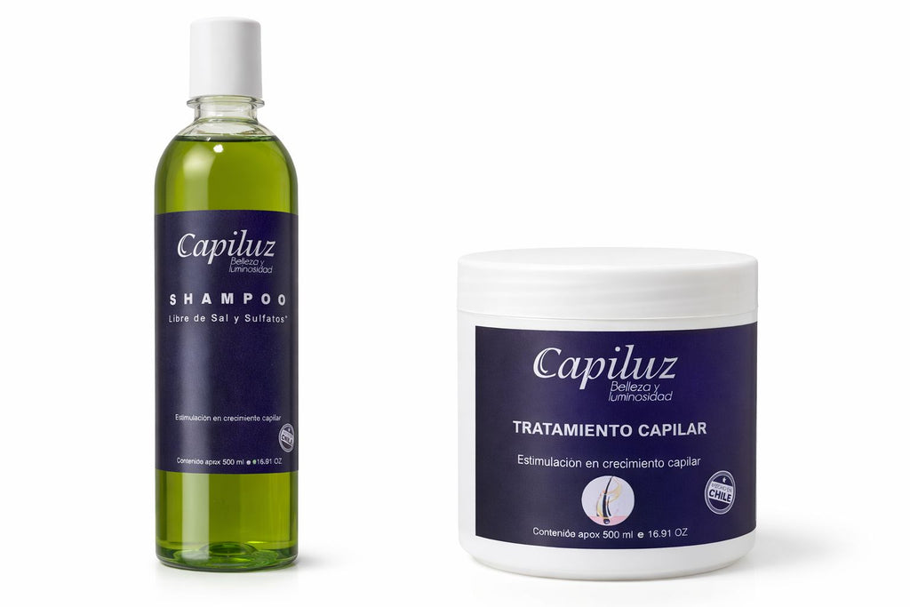 Shampoo + Tratamiento Capilar 5% Fórmula Activa | Fortalece, Nutre y Estimula el Crecimiento del Cabello | 500 ml