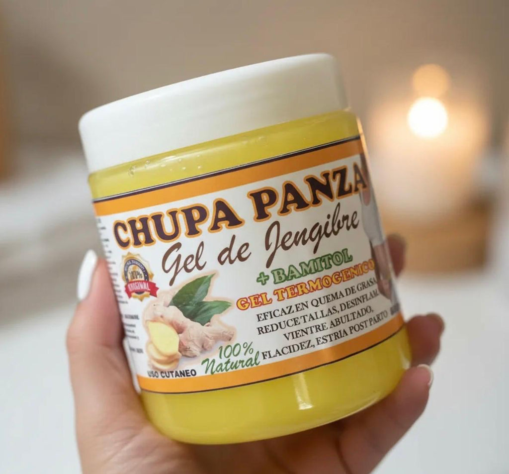 Gel de Jengibre Termoactivo Chupa Panza | Gel Corporal Natural para Masajes Reductores y Tonificación
