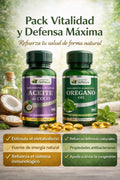 Pack Vitalidad y Defensa Natural: Aceite de Orégano + Aceite de Coco Sol Natura (120 Cápsulas Blandas)