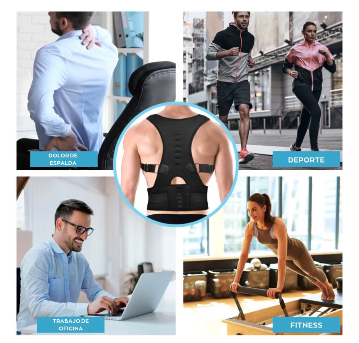 Corrector de Postura Ajustable Unisex | Soporte de Espalda Cómodo y Discreto