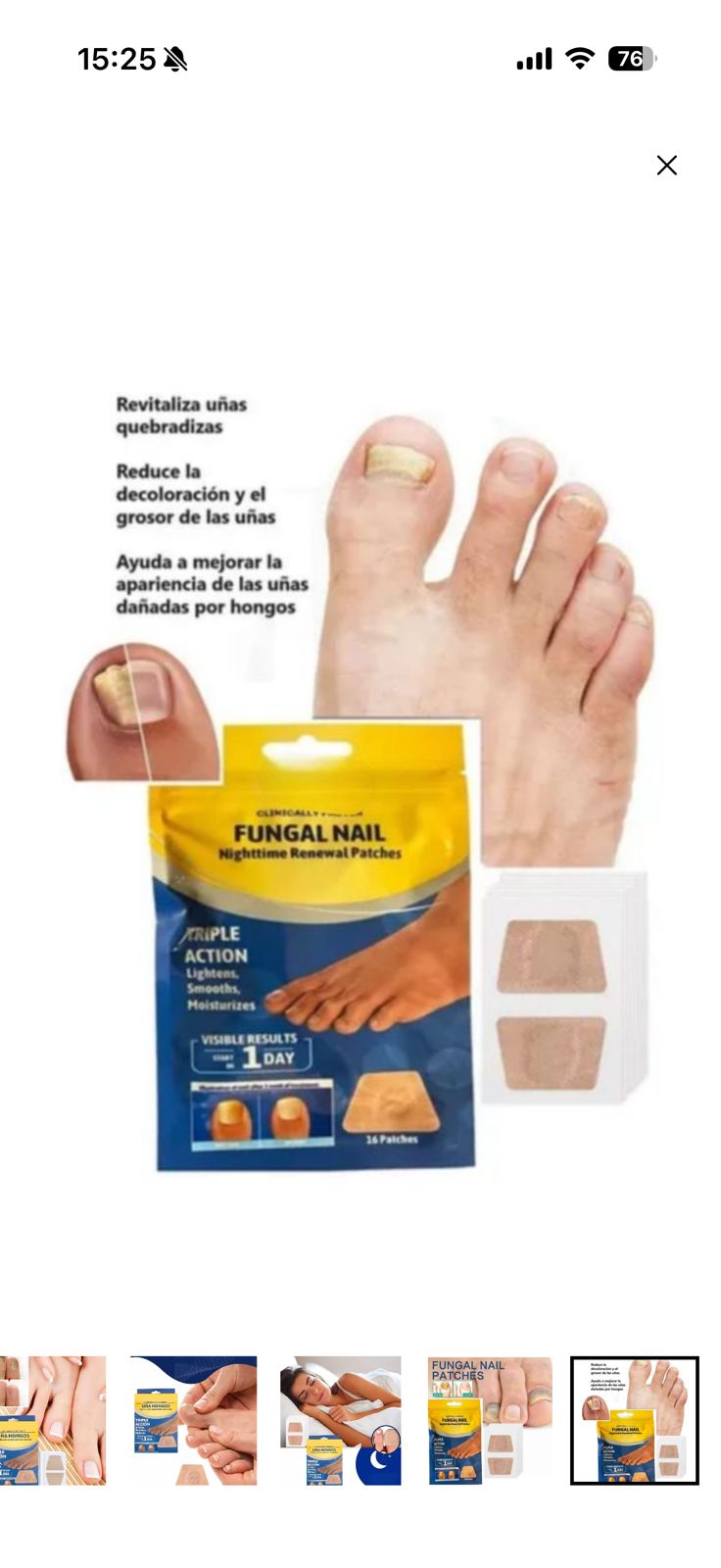 Parches para hongos y cuidado de las uñas + Regalo